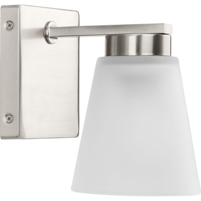 Éclairage pour meuble-lavabo transitionnel à une lumière