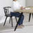 Flam Rectangular Dining Table with Metal Legs-94374875