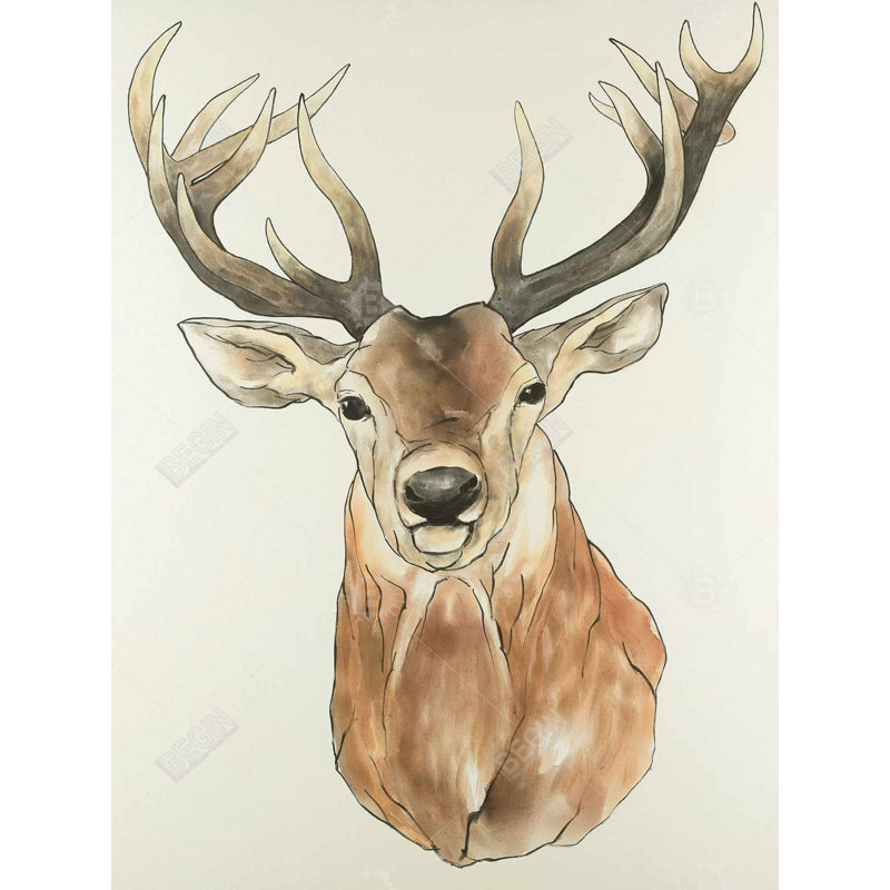 Housse de couette Front Deer Portrait | Décoration de chambre à coucher