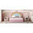 Upholstered Rainbow Design Bed, Velvet Princess Platform Bed With Storage Drawer, No Box-Spring Needed,Colorful&Pink-113432620