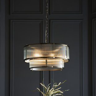 Anesty 5lt Pendant light finished in Ant. Brass