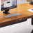 Light yellow L-Shaped Solid Wood desks-108304460-108304463