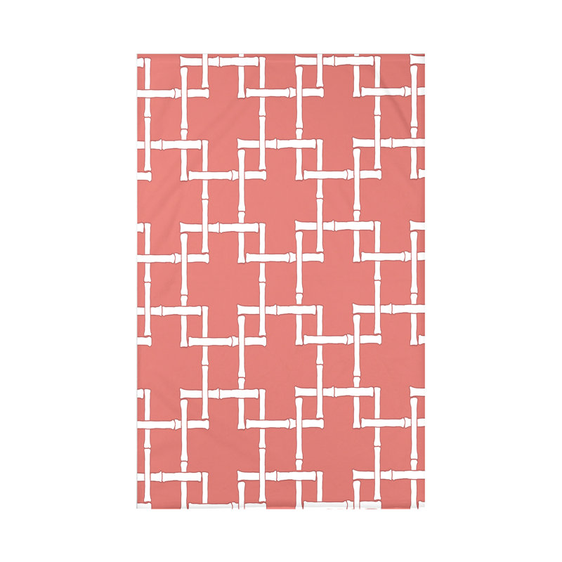 Jeté polaire Botanical Blooms, L 60 po x l 50 po x P 0,5 po, Corail