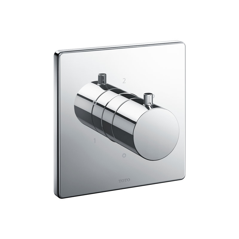 Garniture de douche à trois voies avec inverseur et chrome poli TOTO®