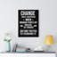 Art inspirant, impression sur toile, changement seulement, art mural-891482795