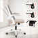 Nahjee Space-Saving Ergonomic Home Office Task Chair with Filp-Up Armrests