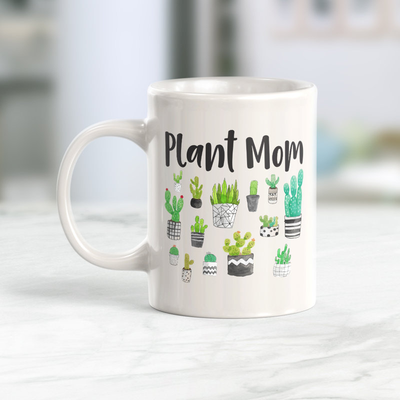 Coffee Mug, 11 oz, Plastic, Plant Mom