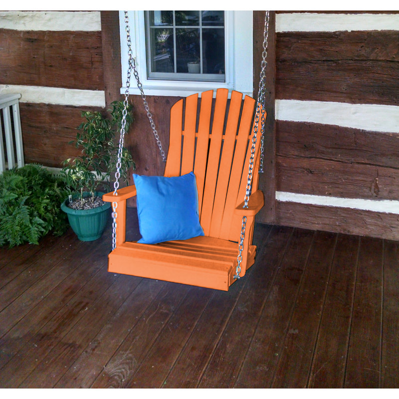 Balancelle en rotin Adirondack Ratto, Orange
