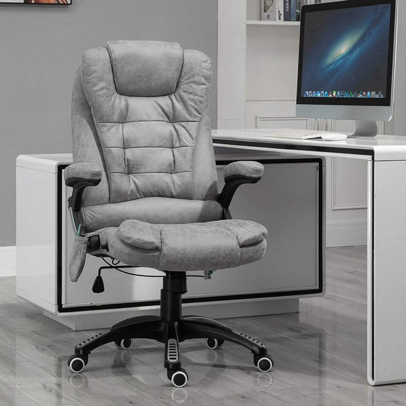 Forestdale Polyester Blend Executive Chair, Grey