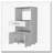 White Pantry Cabinet Microwave Stand