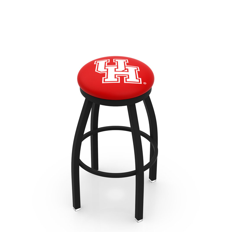 NCAA 36" Swivel Bar Stool, Iowa, Black