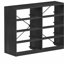 Commode 8 tiroirs avec grands tiroirs en tissu - Solution de rangement moderne noire pour l'organisation de vêtements et d'accessoires