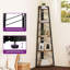 160 H × 35 W Corner Shelf Unit，Modern Ladder Shelving Unit-372236282
