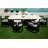 Malibu Rectangular Metal Outdoor Dining Table , 95.98'' in. W 42.01'' in. D