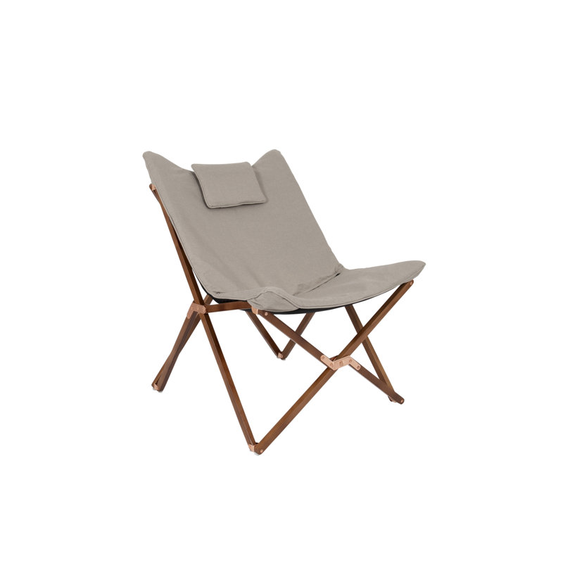 Auciello Folding Camping Chair with Cushion