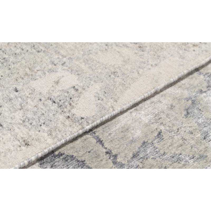 Area Rug in Gray, Rectangle 6' x 9'