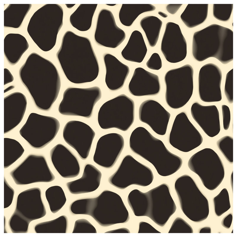 Tapisserie murale girafe, H 50 po x l 60 po avec 4 œillets