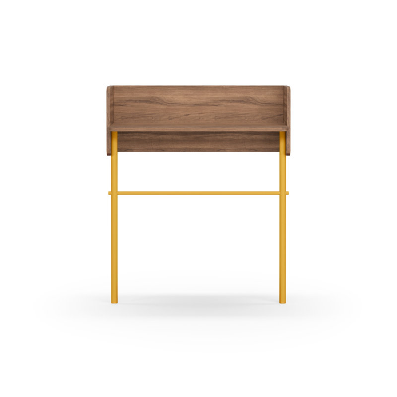 Alisande 80cm Console Table, Walnut, Mustard