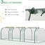 Mini serre 10 'x 3' 2,5 'avec, avec sorties à fermeture à glissière, - fondation en acier imperméable et solide pour les pratiques de jardinage à l'année, serre, couloirs, - cadre de stalle de protection prolongé