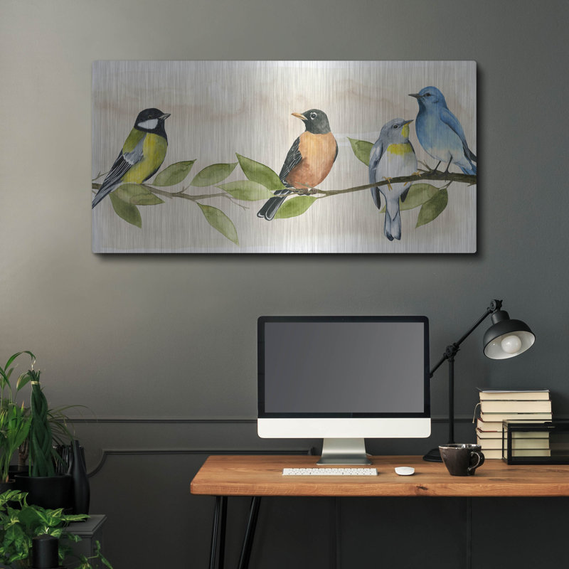 «Treetop Gathering I» par Grace Popp, H 24 po x l 48 po