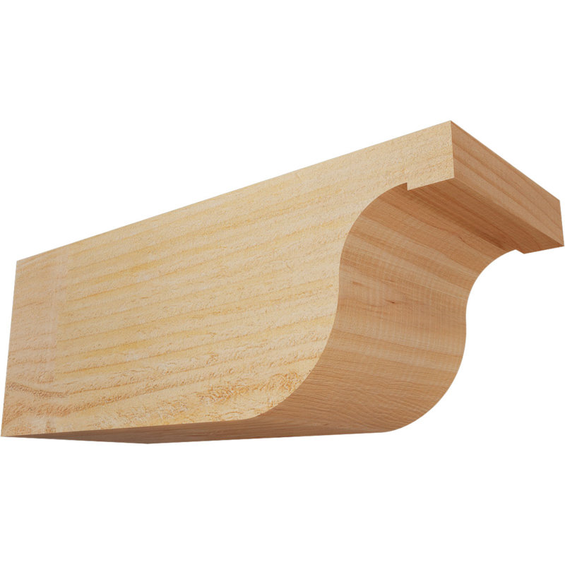 Queue de chevron Del Monte, Douglas, 6"H x 6"W x 16"L