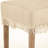 Upholstered Linen Counter Stool with Solid Wood Frame-528156330