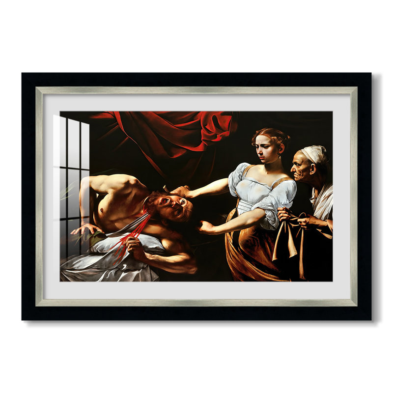 Judith décapitant Holofernes, v. 1599-Caravage - Toile avec cadre sur mesure, Oui, 25X35