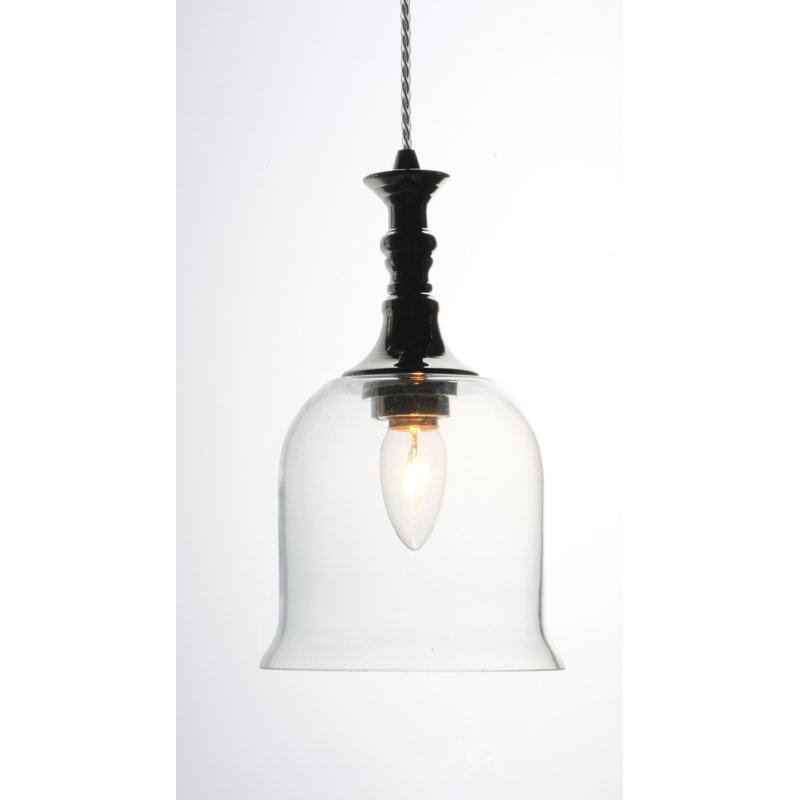 Luminaire suspendu en forme de cloche à 1 lumière Ehrfried