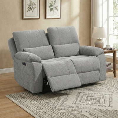 Tation Chenille Electric 2 Seater Reclining Sofa