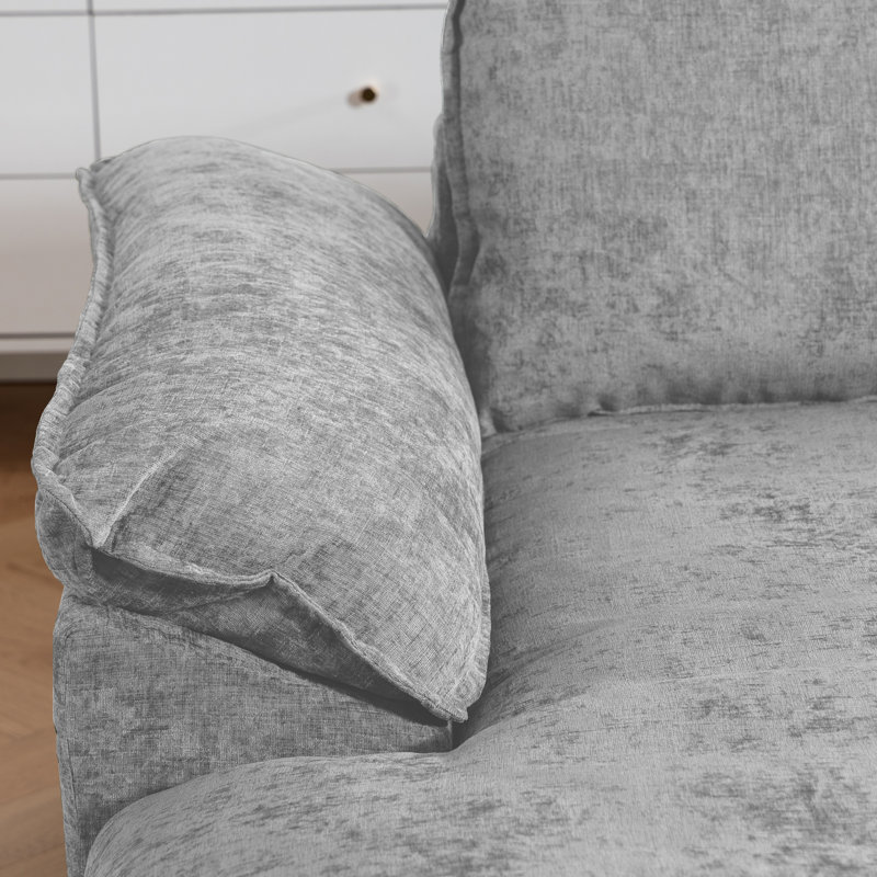 Canapé modulaire en L Cozy Modern, Gris clair