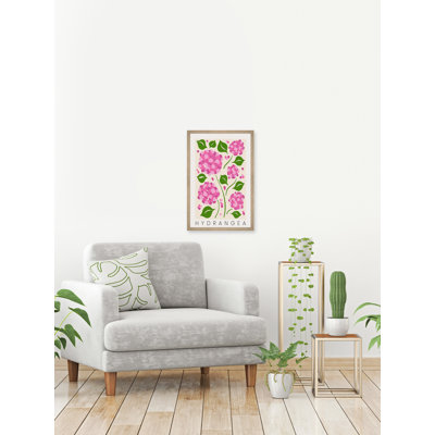 «Hydrangea», reproduction encadrée