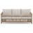 Outdoor 3-person Wicker Sofa With Cushion