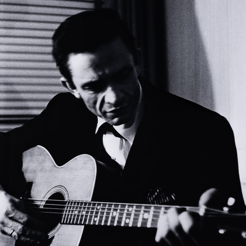 Johnny Cash Print by Getty Images, 24" H x 18" W x 1.5" D