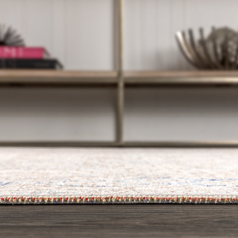 Ziva English Country Argyle Gray/Blue Rug, Rectangle 4' x 6'