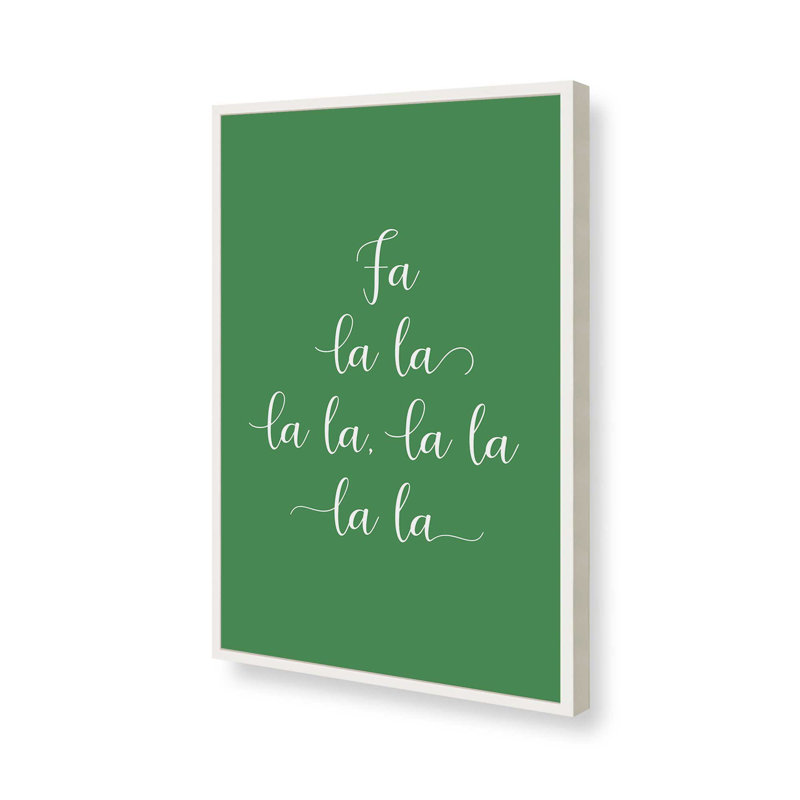 Fa Fa La La, reproduction d'art, 8 po x 10 po, Blanc opaque