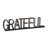 Colma Black Metal "Grateful" Table Sign