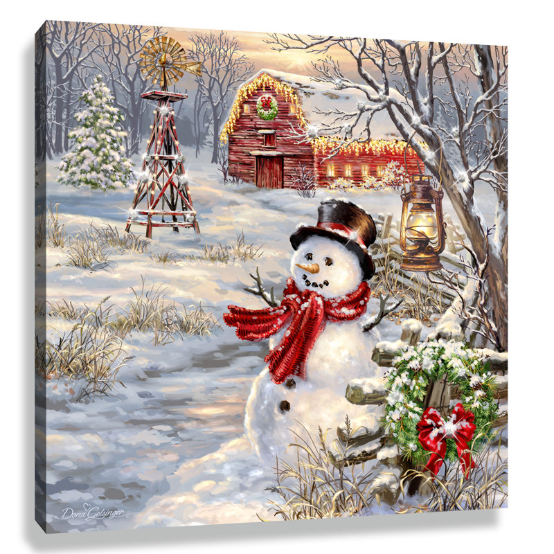 Imprimé Winter Windmill Pizazz avec cristaux éblouissants