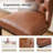 Aldana 26 Inch Bar Stools, Modern Counter Height Bar Stools with Backs, Upholstered Faux Leather Counter Stools-470920446