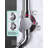 1-Spray Multifunction Round Wall Bar Shower Kit with Swivel Shower Head, Hand Shower and Soap Caddy-94955123