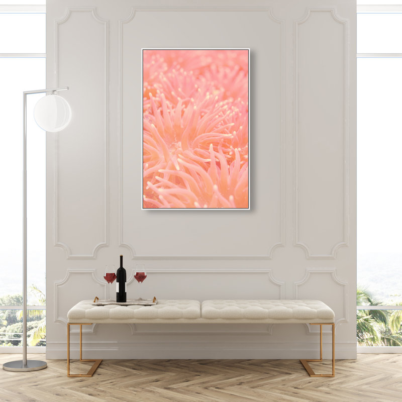 Deep Sea Flowers Print by Oliver Gal, 55"H x 37"W, White Floater Frame