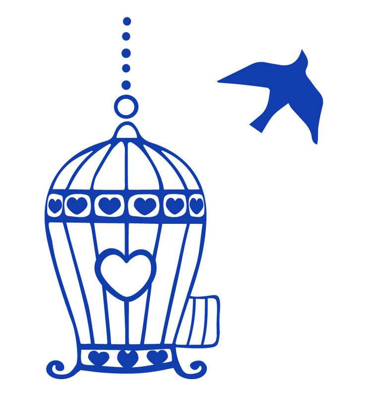 Décalcomanie murale libre à la volée, H 24 po x l 18 po x P 0,01 po, Bleu foncé