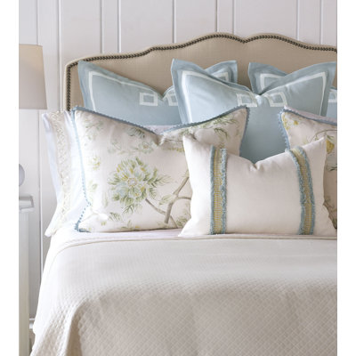 Suzette Farmhouse / Country Egyptian Cotton Sateen Solid Colour Coverlet