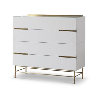 Nicholls 110 cm W Chest of 4 Drawers