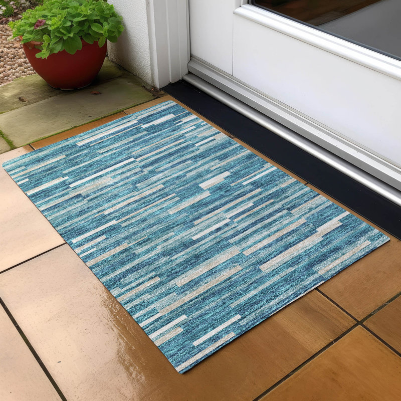 Tapis intérieur / extérieur mâle avec envers antidérapant, Rectangle 1 pi 8 po x 2 pi 6 po