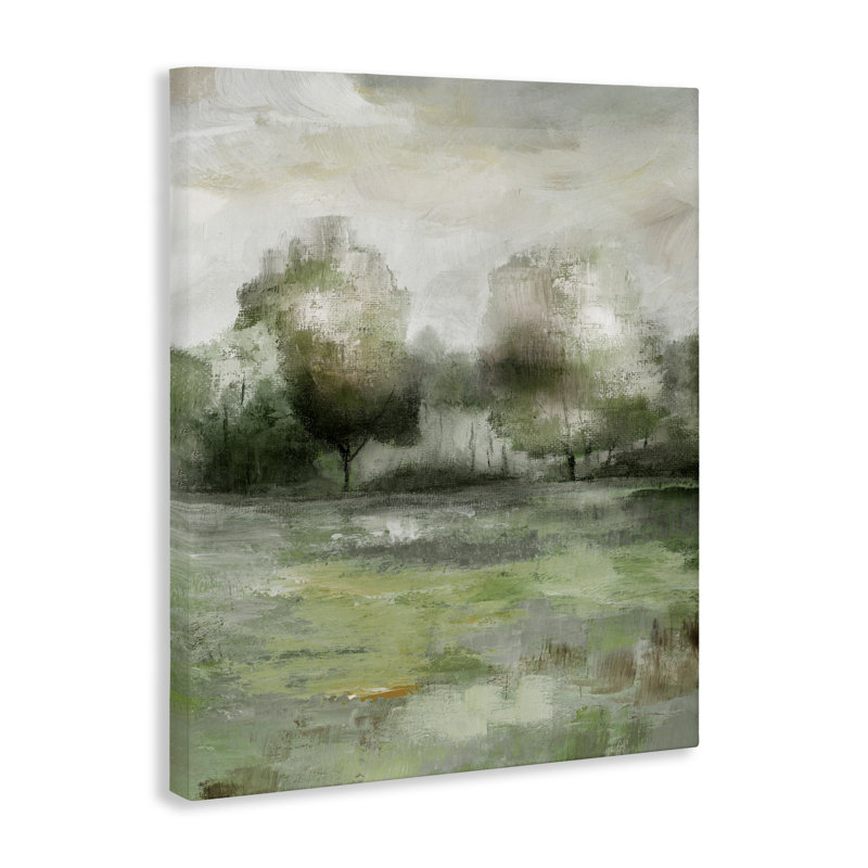 Toile Into The Brush Scene, design par Nan, H 20 po x l 16 po