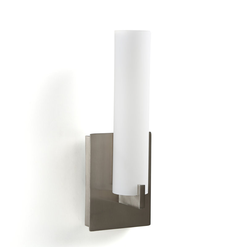 Armiah Aluminum Armed Sconce, Brushed Nickel
