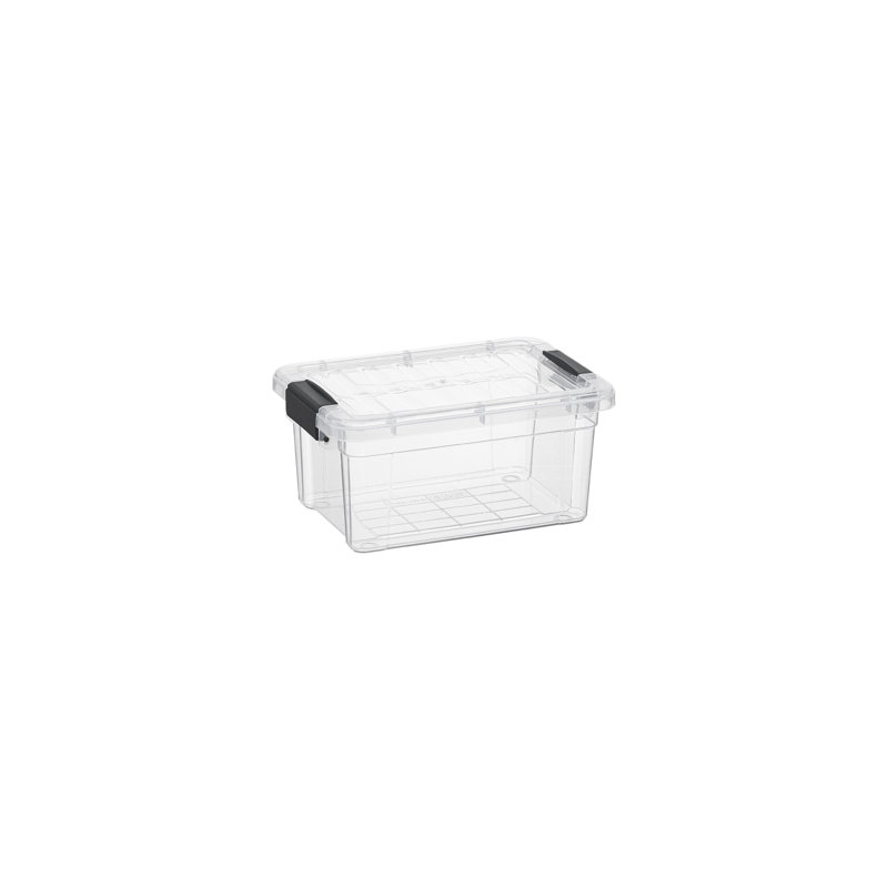  X Mini Storage Container Plastic Crayon Box Stackable Clear Arts and Sewing Organizer, 1.05 Quart, 1.05 Qt.