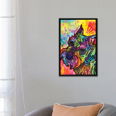 «Freddy the Schnauzer», impression sur toile
