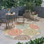 Tapis ivoire rond en polypropylène-1427962647