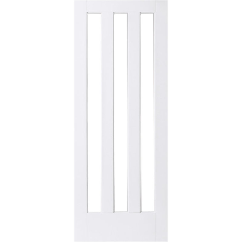 Rohnert Veneer Sliding Doors Primed, 198.1cm H x 61cm W x 3.5cm D